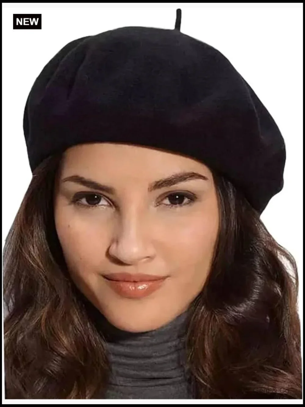 Women's Wool Beret Hat Classic French Style Warm Medium Stretch